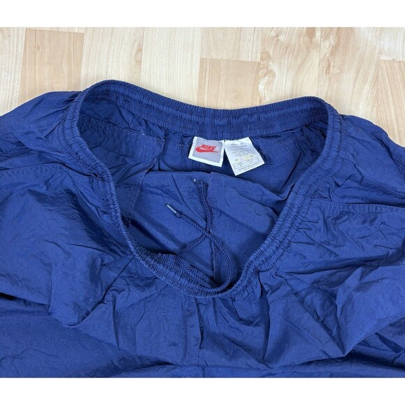 Vintage 80s 90s Nike Embroidered Track Pants / Sweatpants / Navy Blue / Size XL - Picture 9 of 10